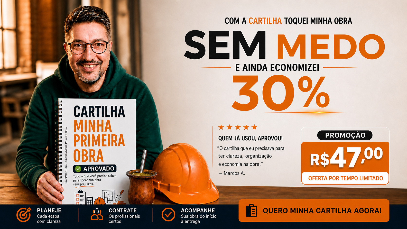 Cartilha Minha Primeira Obra - Oferta por tempo limitado
